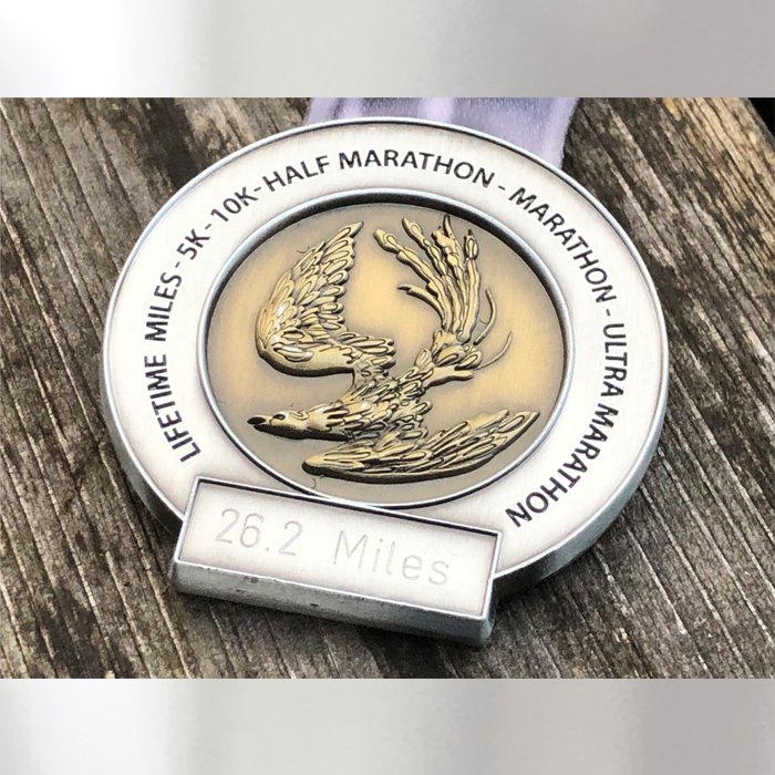 Global Marathon Challenges : SILVER Coin Medals