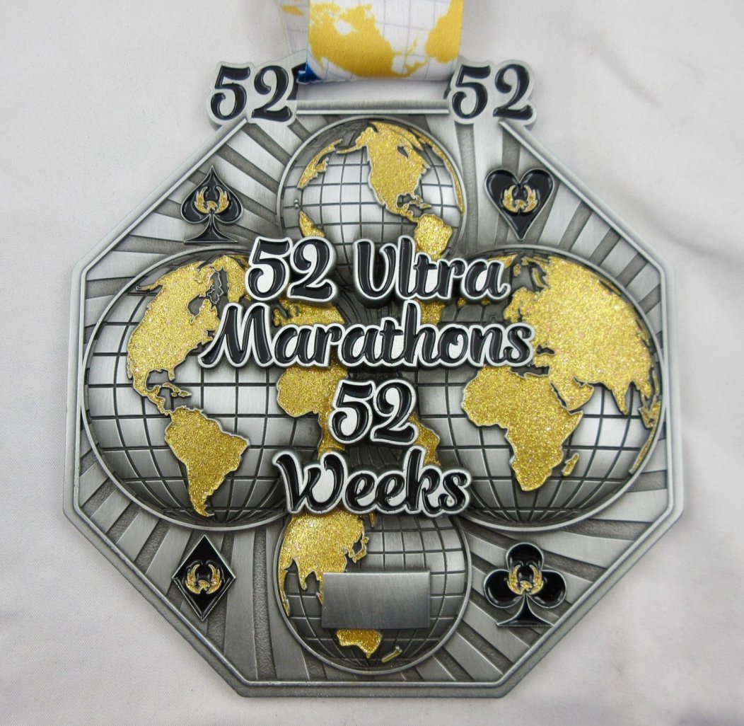 52 Ultra Marathons in 52 Weeks - Medal & Certificate
